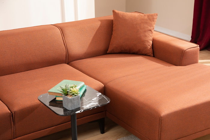 Atelier Del Sofa Petra R Corner Sofá Esquinero Naranja